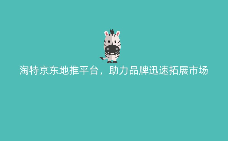 淘特京东地推平台，助力品牌迅速拓展市场