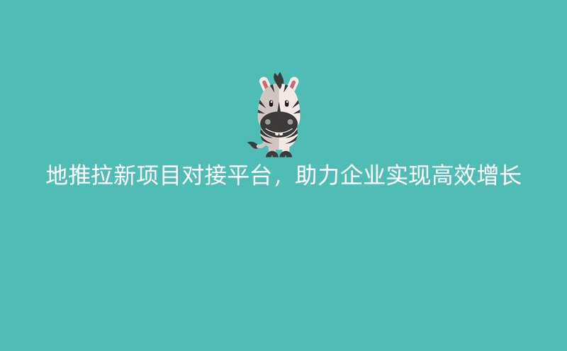 地推拉新项目对接平台，助力企业实现高效增长