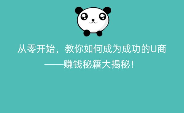 从零开始，教你如何成为成功的U商——赚钱秘籍大揭秘！