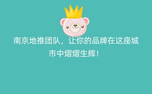 南京地推团队，让你的品牌在这座城市中熠熠生辉！