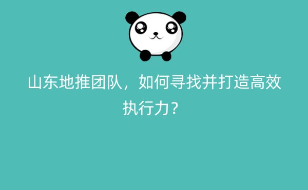 山东地推团队，如何寻找并打造高效执行力？