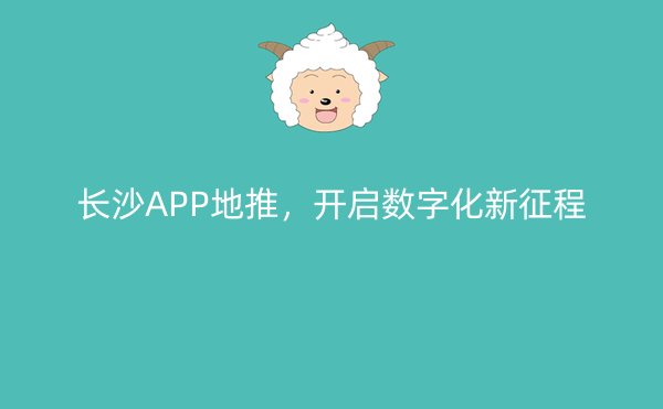 长沙APP地推，开启数字化新征程