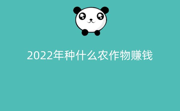 2022年种什么农作物赚钱