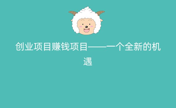 创业项目赚钱项目——一个全新的机遇