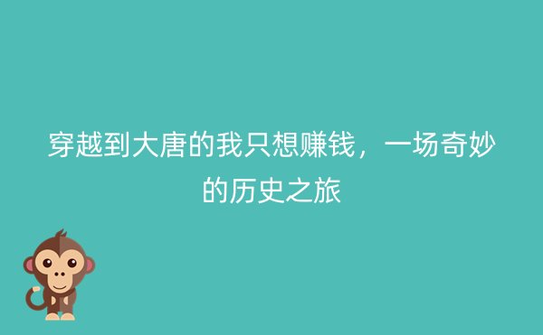 穿越到大唐的我只想赚钱，一场奇妙的历史之旅