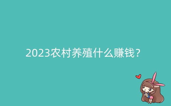 2023农村养殖什么赚钱？